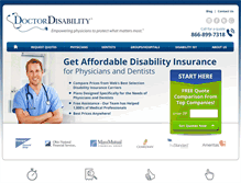 Tablet Screenshot of doctordisability.com
